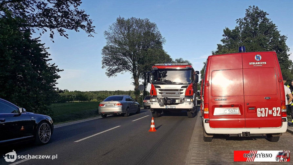 Zderzenie osobówek w Sarnowie
