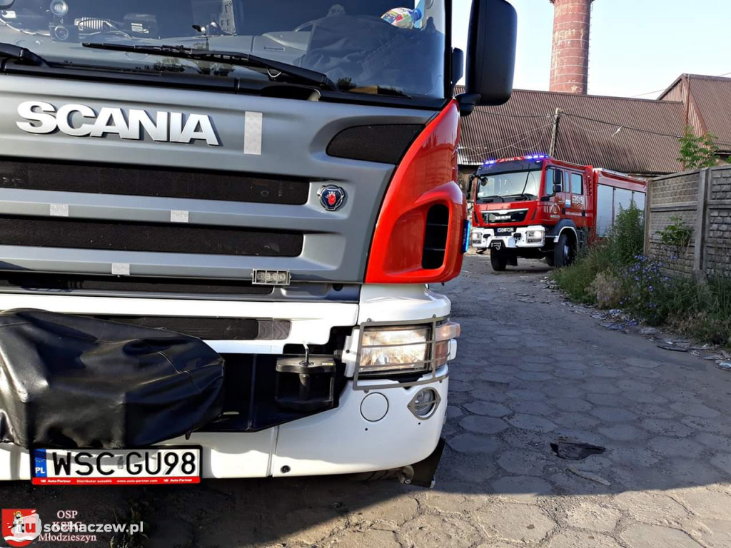 Pożar magazynu przy ulicy Chemicznej