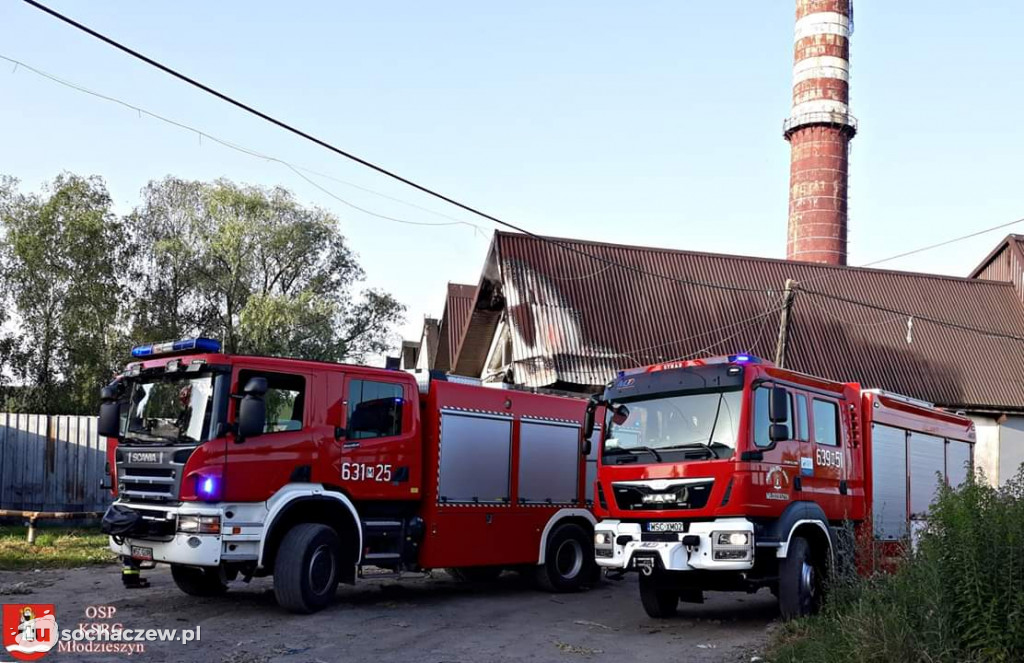 Pożar magazynu przy ulicy Chemicznej