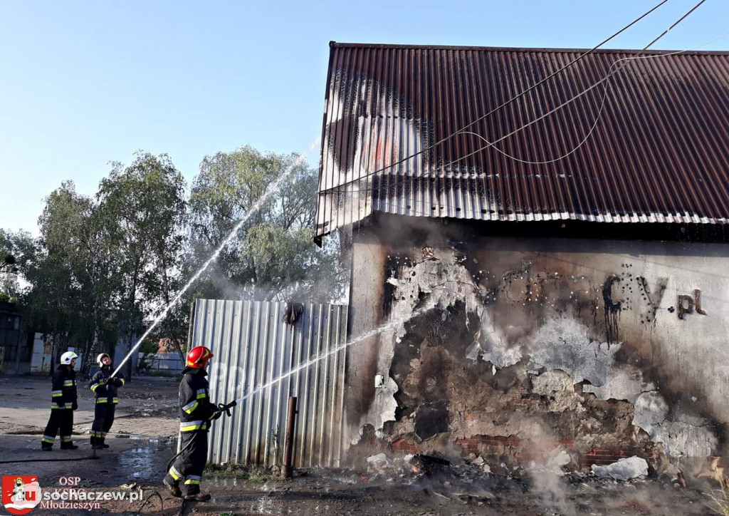 Pożar magazynu przy ulicy Chemicznej
