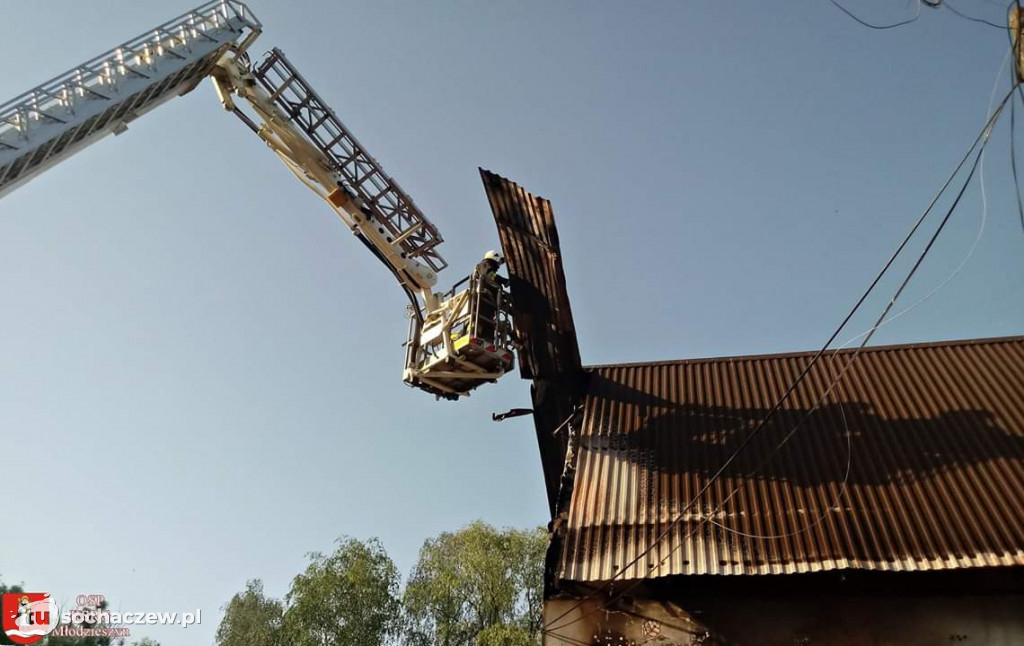 Pożar magazynu przy ulicy Chemicznej