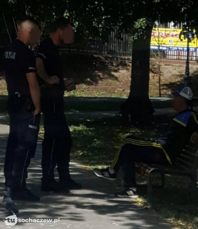 Interwencja w parku przy Traugutta
