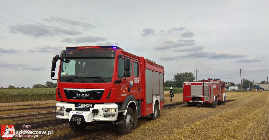 Pożar w Witkowicach w czasie żniw