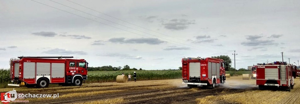 Pożar w Witkowicach w czasie żniw
