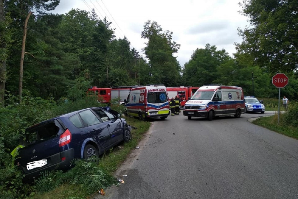 Wypadek w Wólce Smolanej. Poszkodowane dzieci