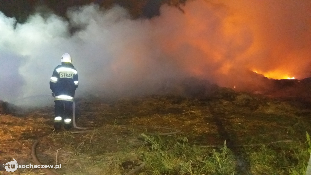 Pożar balotów w Paulince i pozostałe akcje