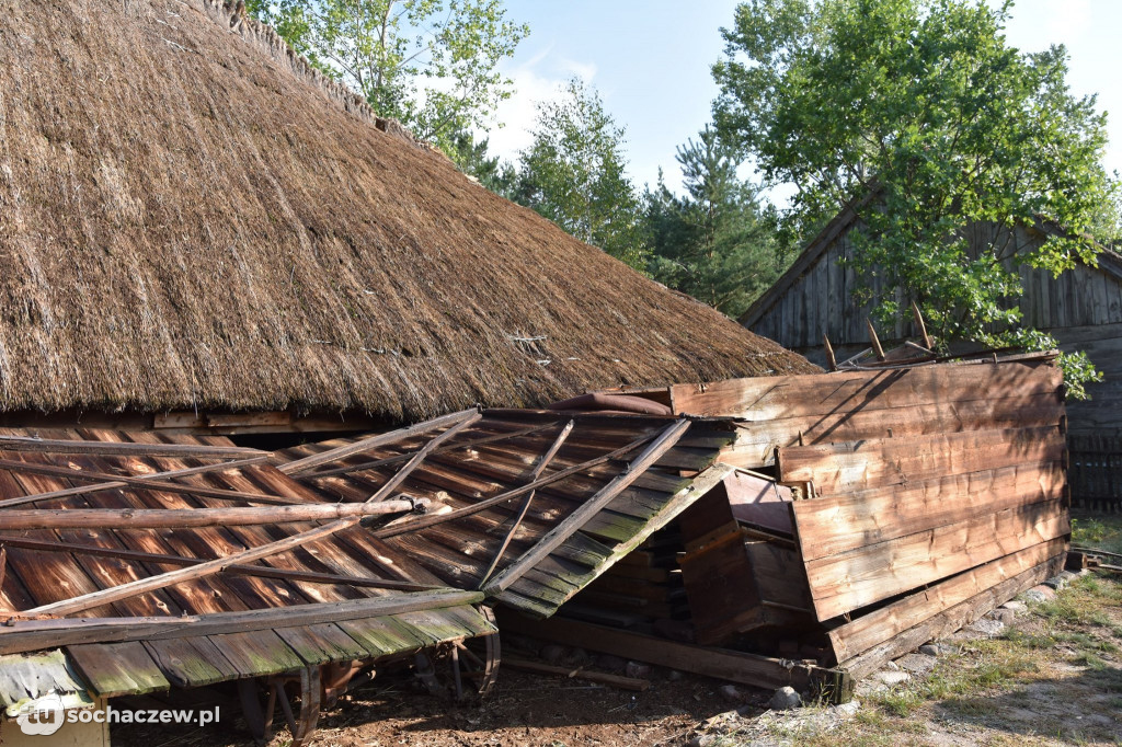 Skansen w Maurzycach ucierpiał przez burzę