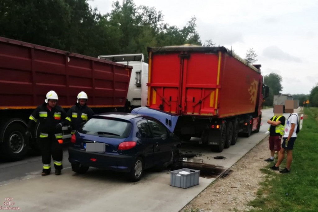 Zderzenie na DK 50 Młodzieszyn