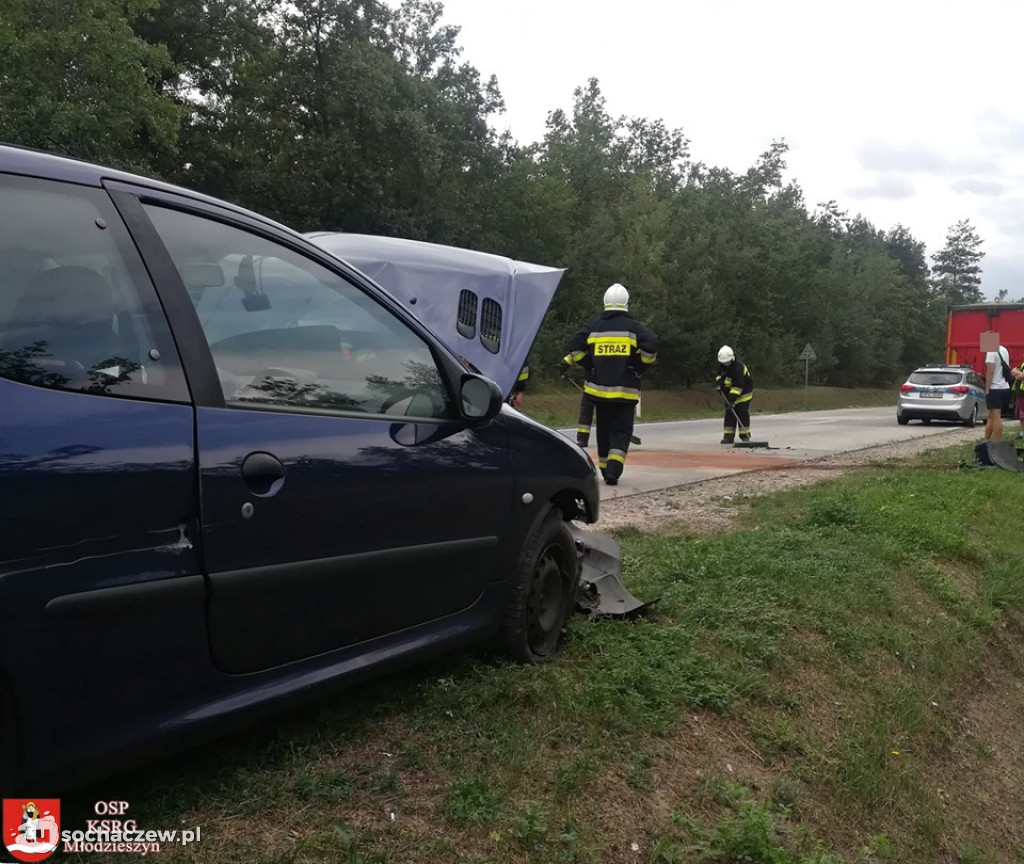 Zderzenie na DK 50 Młodzieszyn