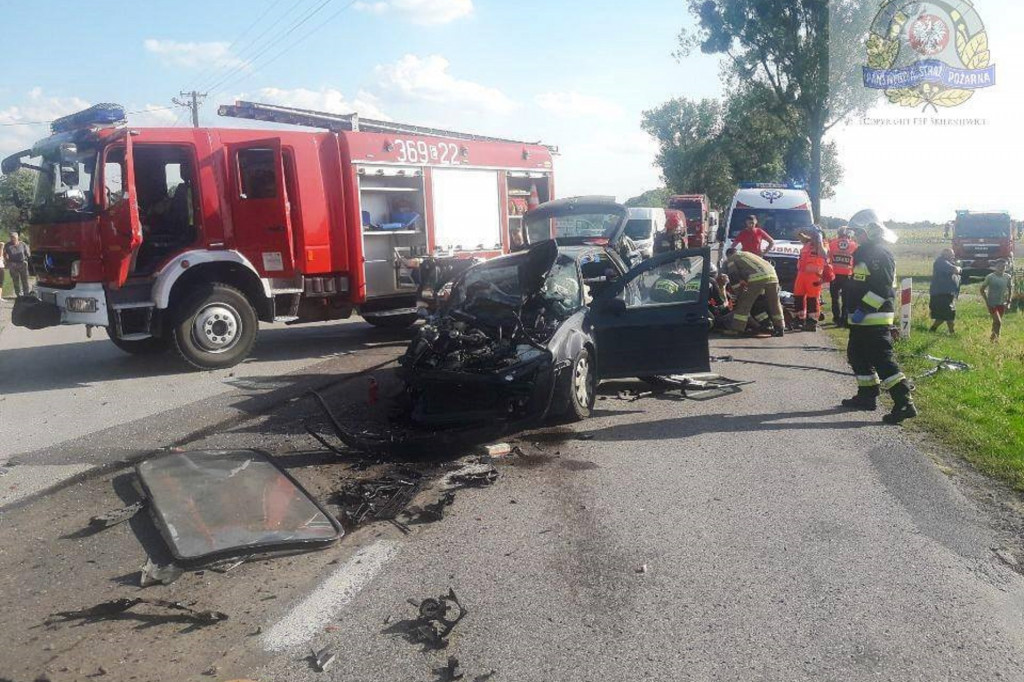 Poważny wypadek na 705