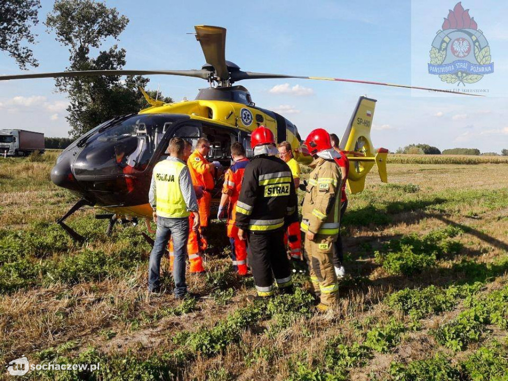 Poważny wypadek na 705