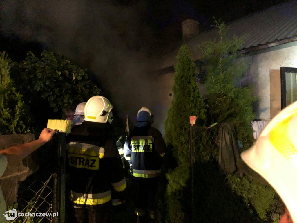 Pożar budynku gospodarczego w Brakach