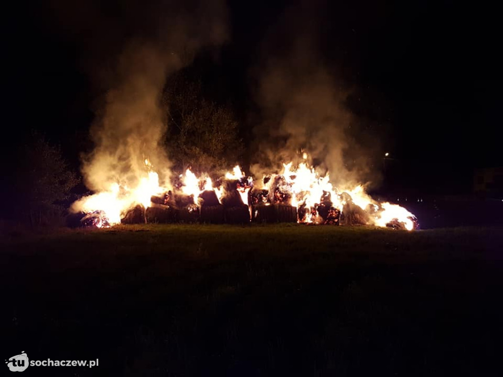 Pożar słomy w Witoldowie