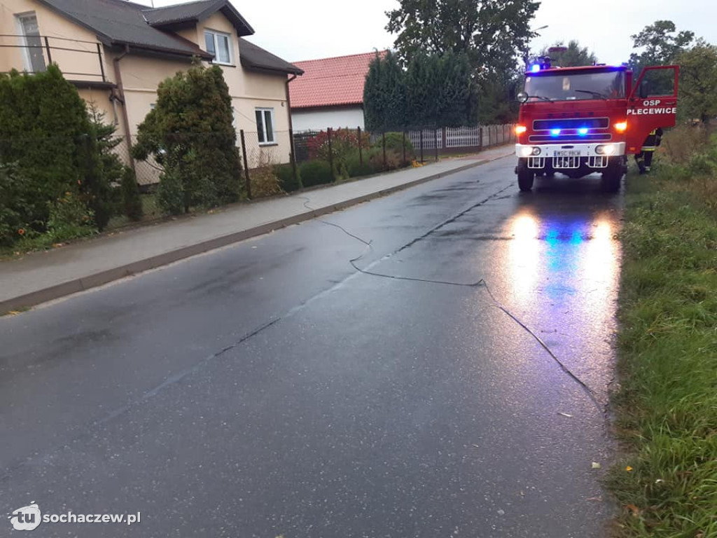 Skutki wichury w powiecie