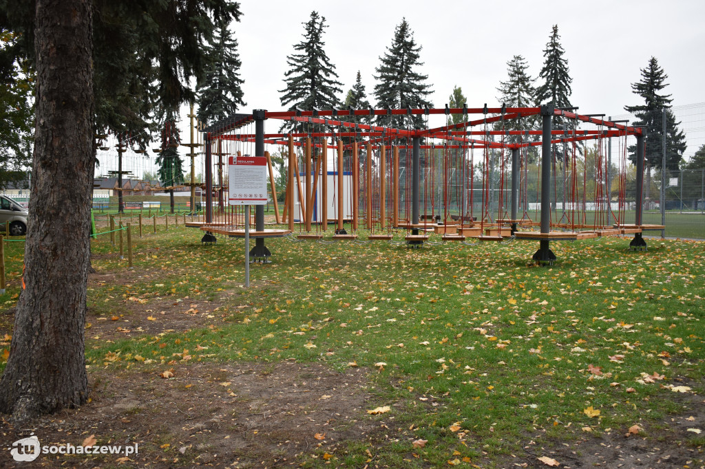 Park linowy w Chodakowie. Trwa odbiór