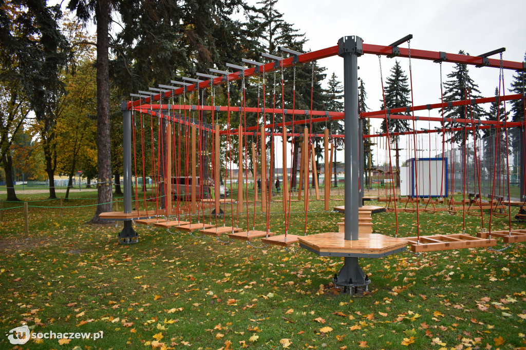 Park linowy w Chodakowie. Trwa odbiór