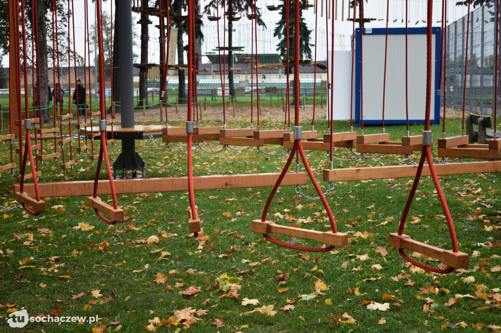 Park linowy w Chodakowie. Trwa odbiór