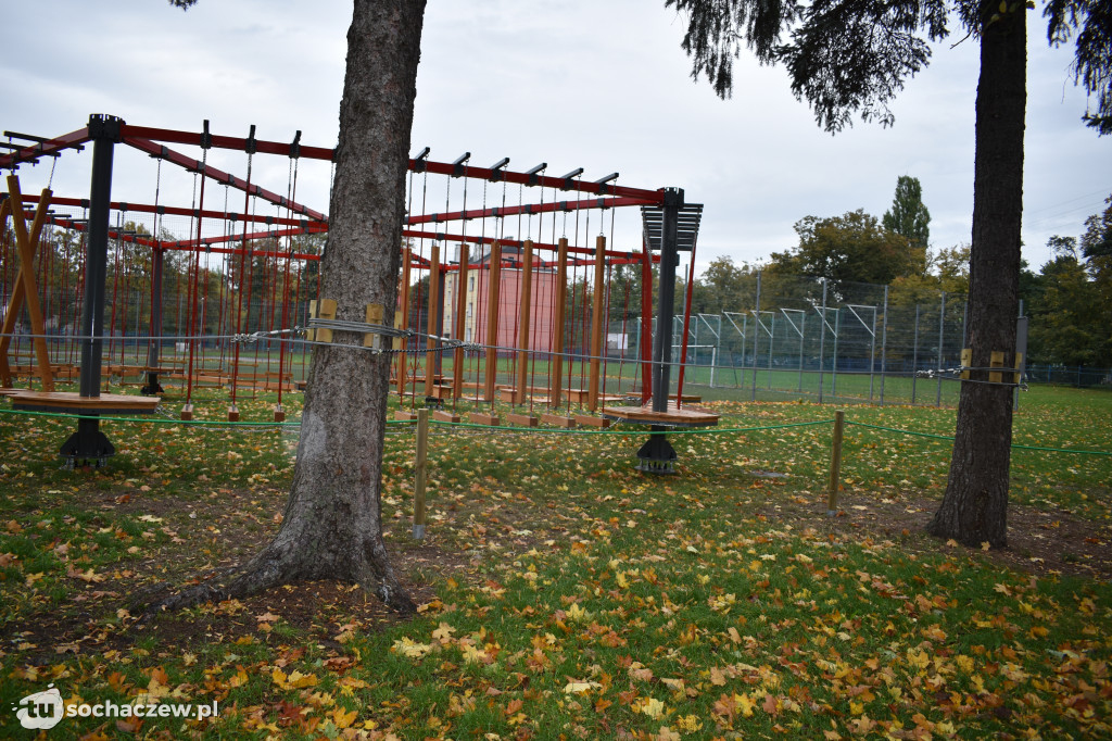Park linowy w Chodakowie. Trwa odbiór