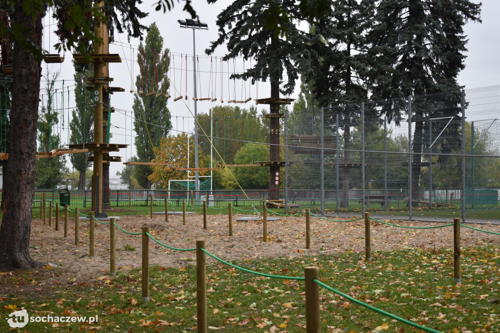 Park linowy w Chodakowie. Trwa odbiór