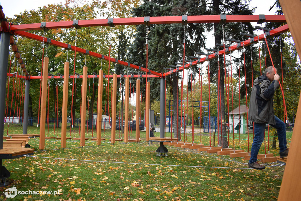 Park linowy w Chodakowie. Trwa odbiór
