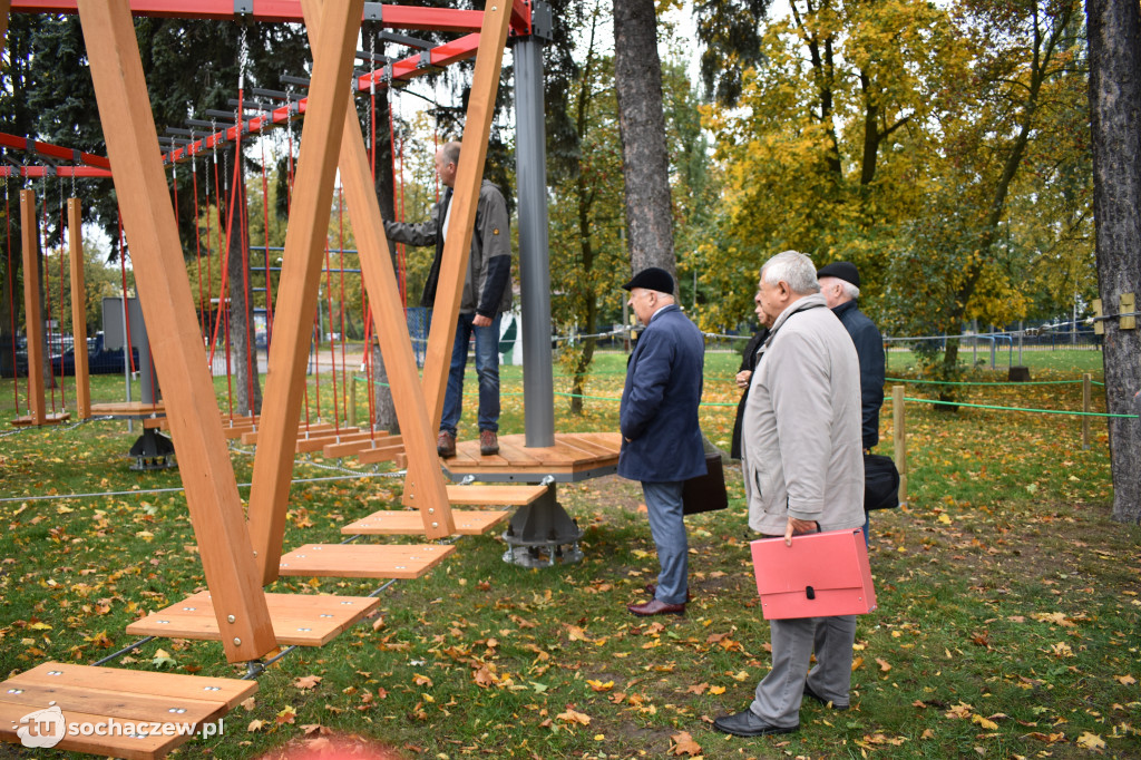 Park linowy w Chodakowie. Trwa odbiór