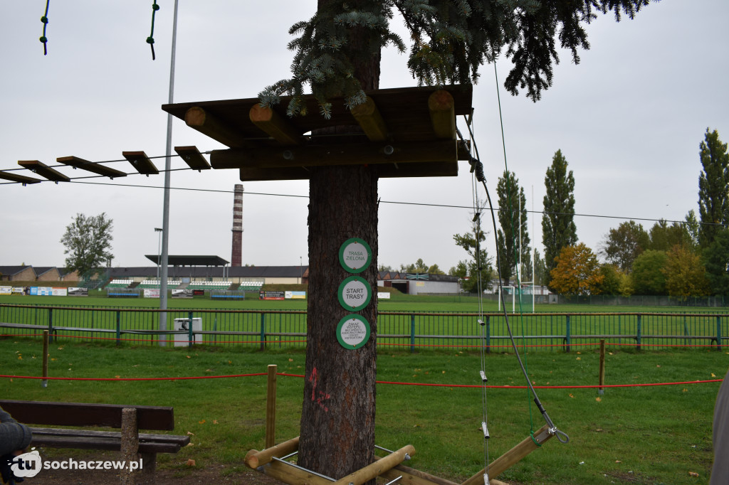 Park linowy w Chodakowie. Trwa odbiór