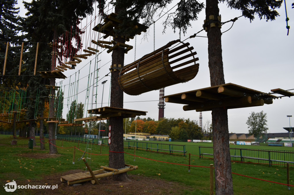 Park linowy w Chodakowie. Trwa odbiór