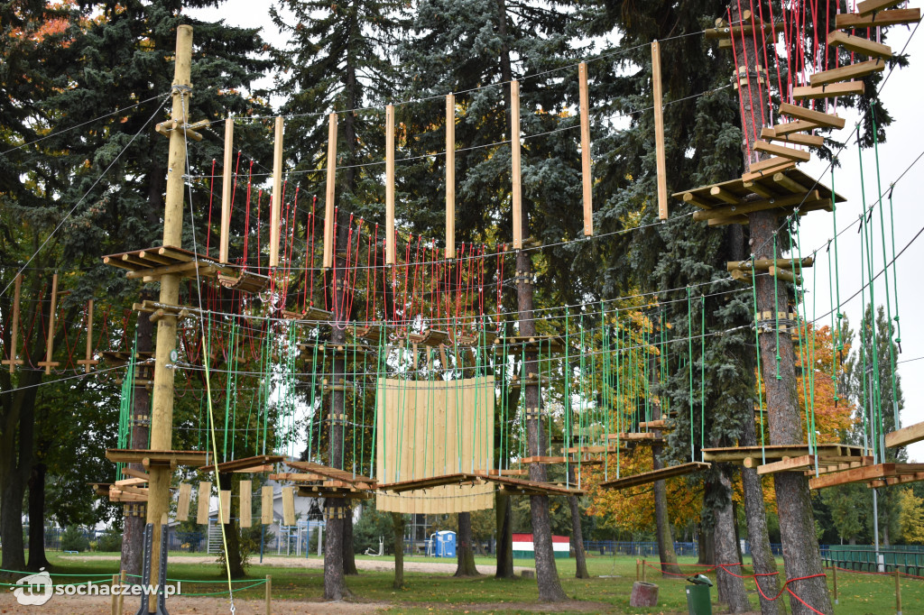 Park linowy w Chodakowie. Trwa odbiór