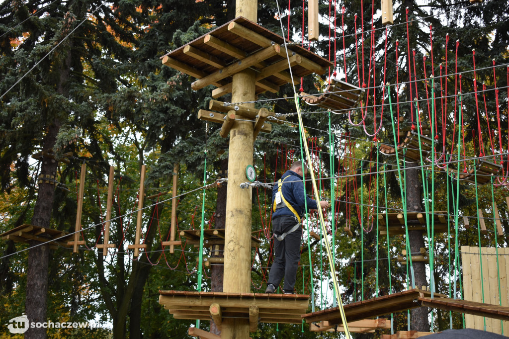 Park linowy w Chodakowie. Trwa odbiór
