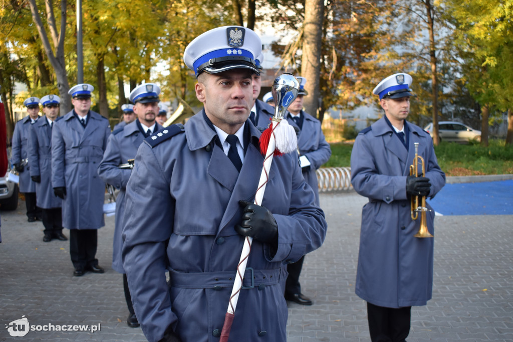 22 nazwiska na tablicy komendy policji w Sochaczewie