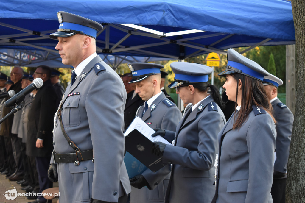 22 nazwiska na tablicy komendy policji w Sochaczewie