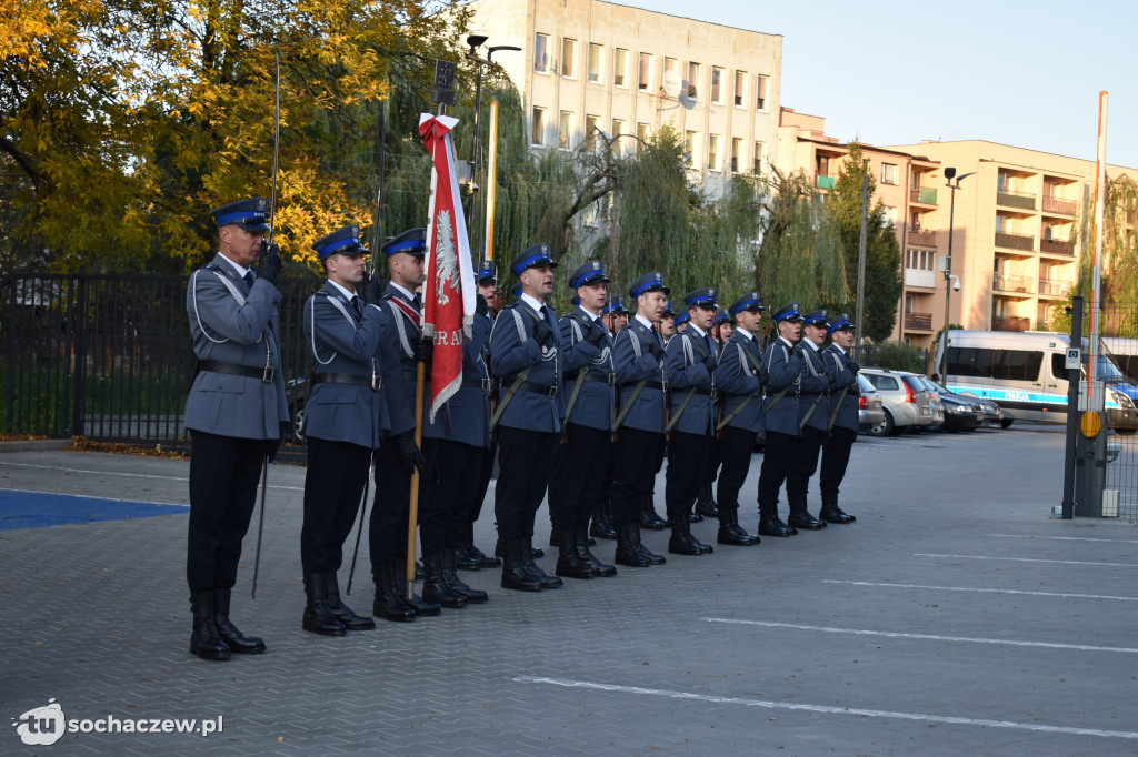 22 nazwiska na tablicy komendy policji w Sochaczewie