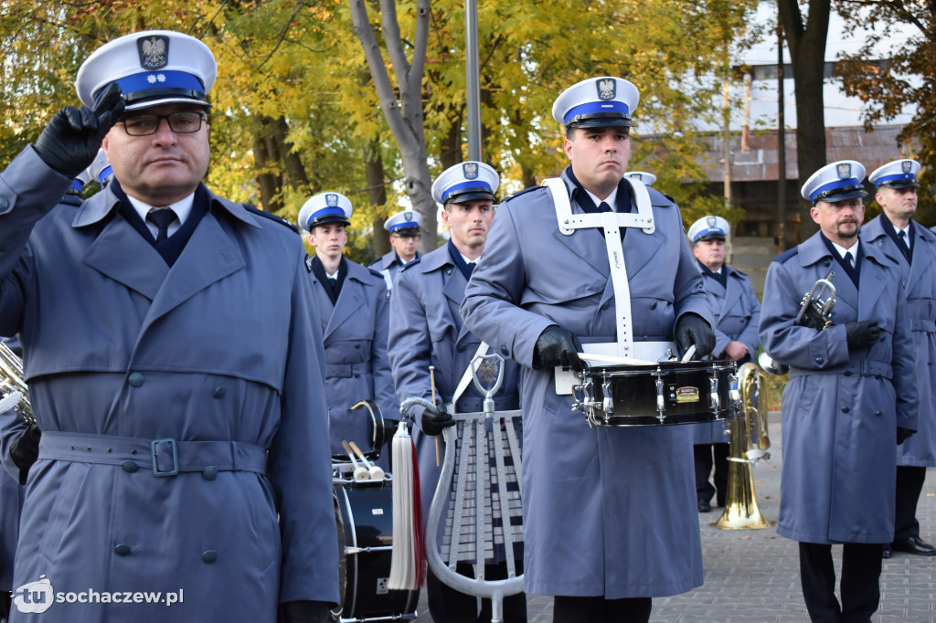 22 nazwiska na tablicy komendy policji w Sochaczewie