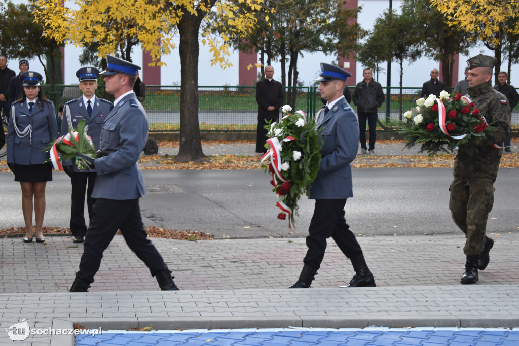 22 nazwiska na tablicy komendy policji w Sochaczewie