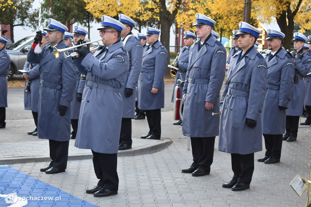 22 nazwiska na tablicy komendy policji w Sochaczewie