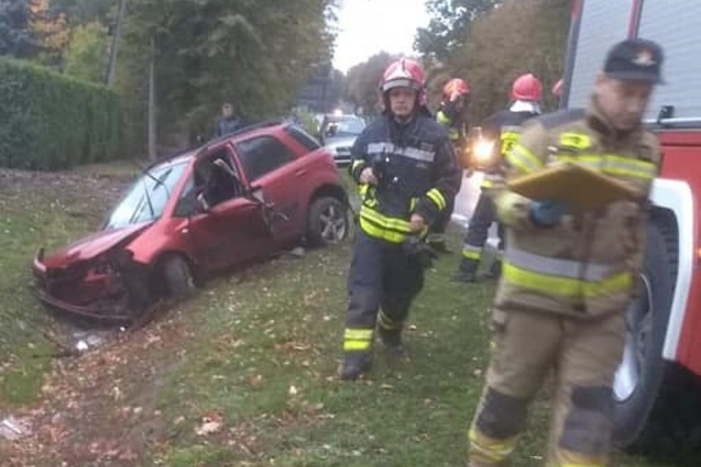 Wypadek w Strzyżewie. Jedna osoba poszkodowana
