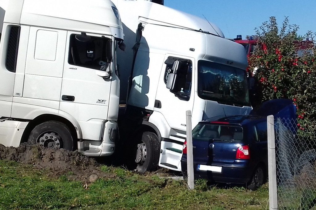 Wypadek na DK 92 w Kozłowie Szlacheckim