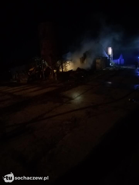 Pożar pustostanu w Guzowie