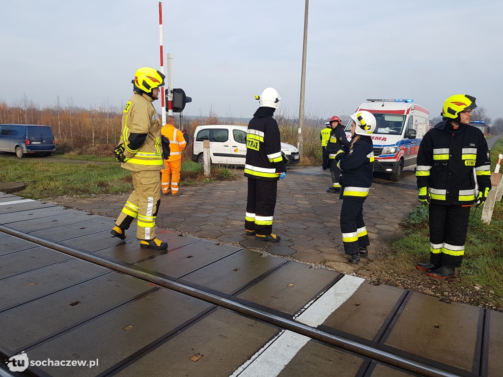 Wypadek na przejeździe kolejowym Kożuszki Parcel