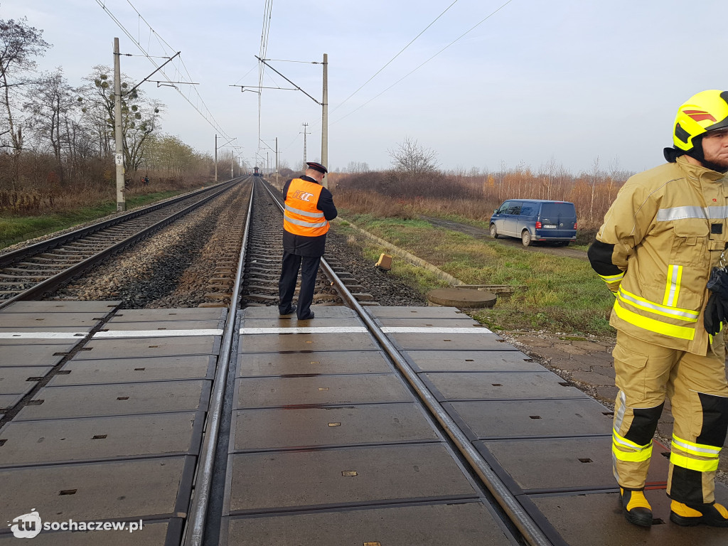 Wypadek na przejeździe kolejowym Kożuszki Parcel