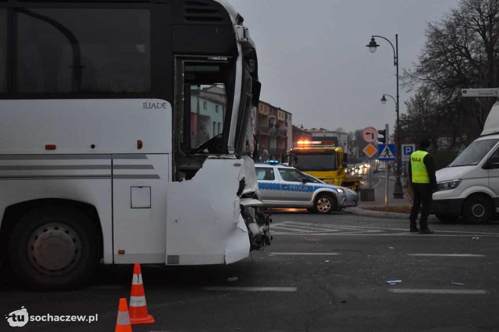 Wypadek w centrum Sochaczewa