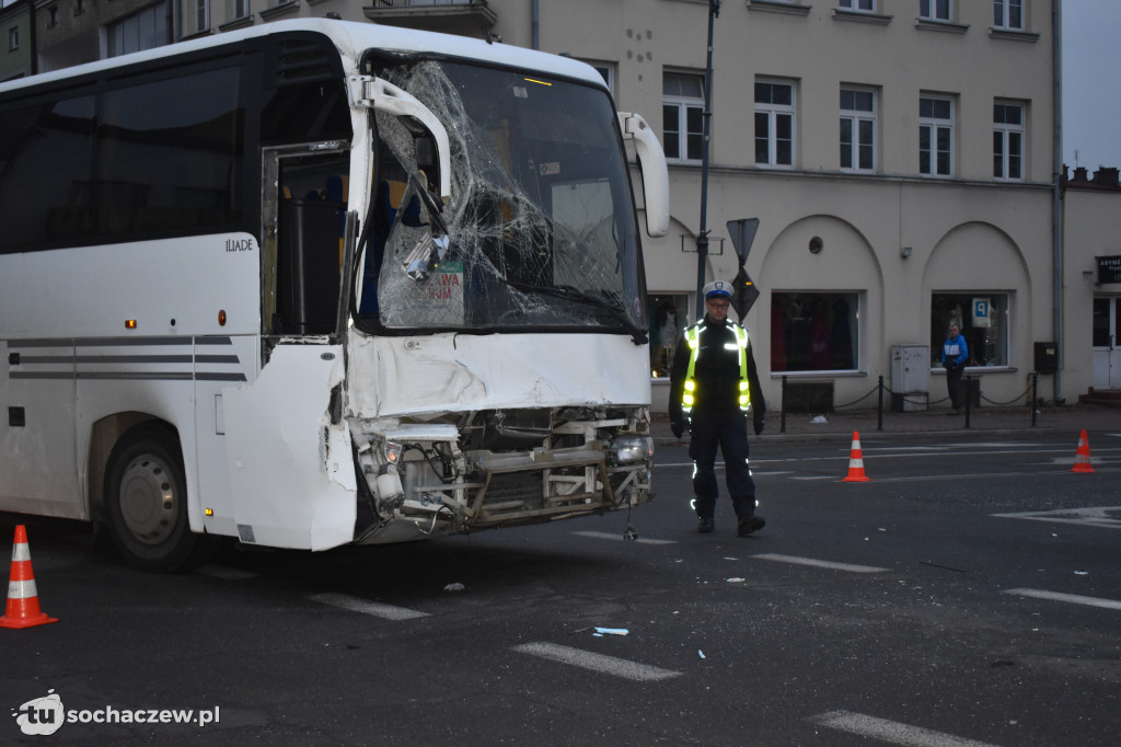 Wypadek w centrum Sochaczewa