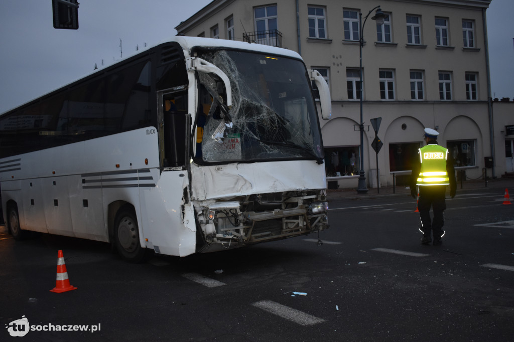 Wypadek w centrum Sochaczewa