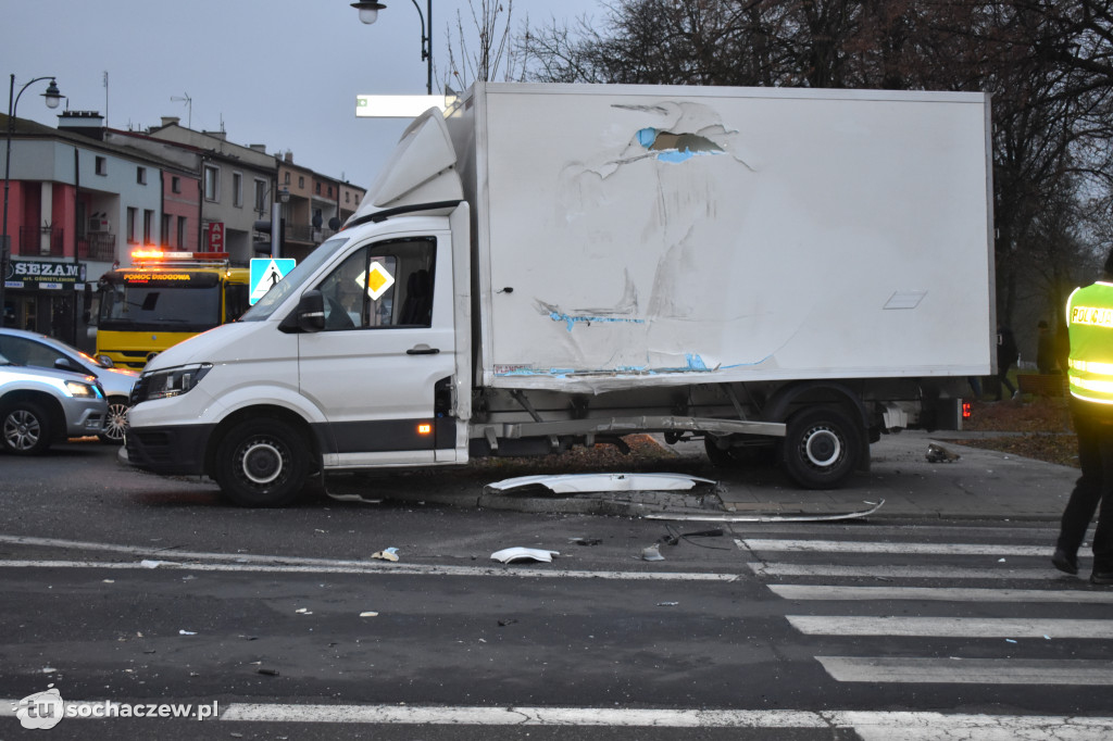 Wypadek w centrum Sochaczewa