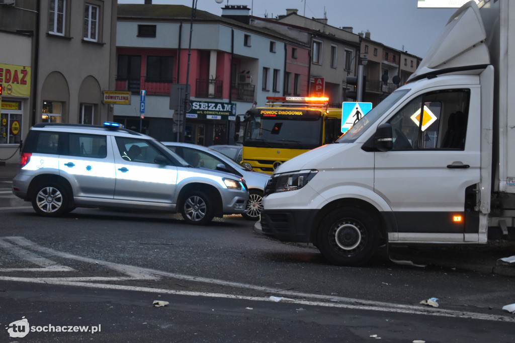 Wypadek w centrum Sochaczewa