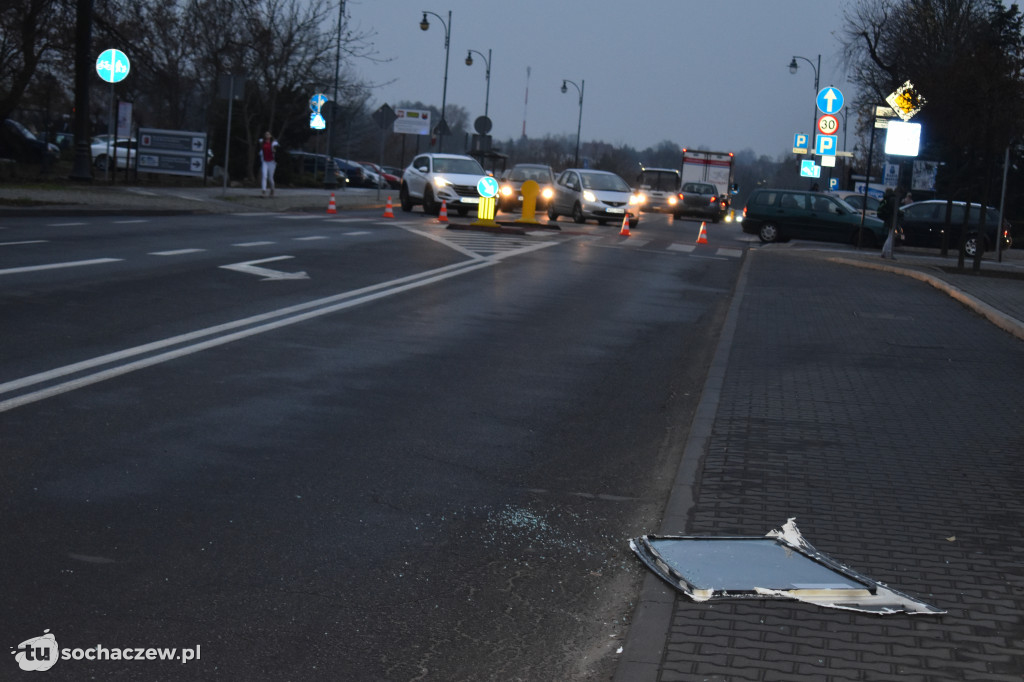 Wypadek w centrum Sochaczewa