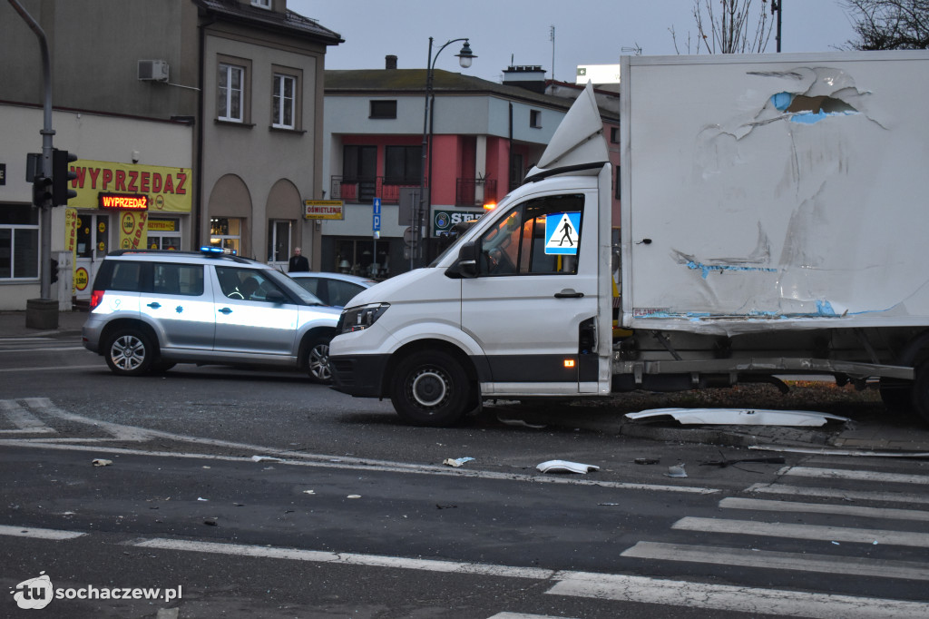 Wypadek w centrum Sochaczewa