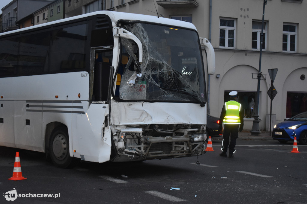 Wypadek w centrum Sochaczewa