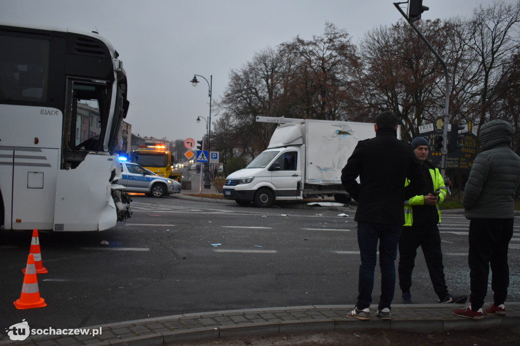 Wypadek w centrum Sochaczewa