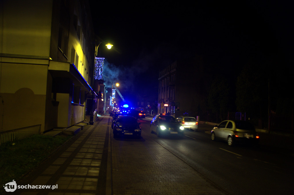 Pożar w kamienicy przy Staszica. Akcja gaśnicza
